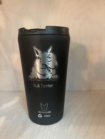 Coffee Thermos Bull Terrier Black